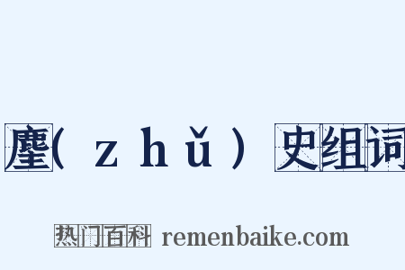 麈(zhǔ)史组词是什么意思的图片